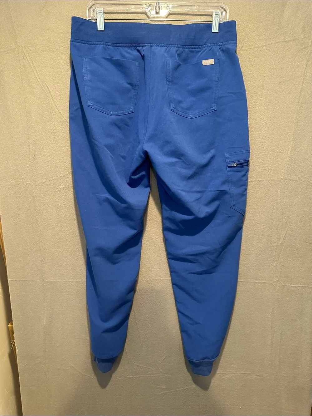 Figs Men's Royal Blue Joggers with Orange Drawcord